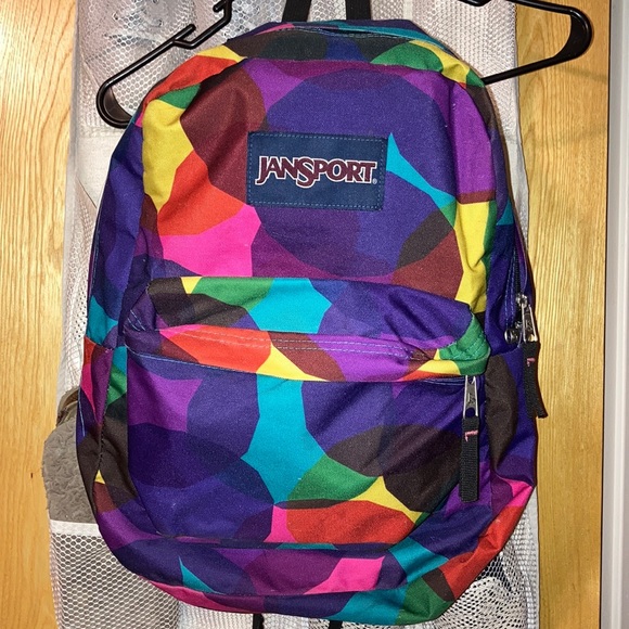 multi colored jansport backpacks